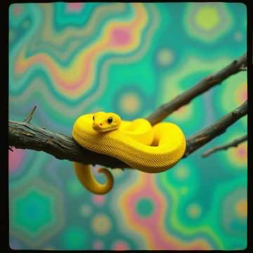 Yellow snake cover art